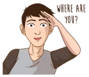 ❓ emoji Romantic Couple In Love Telegram sticker 16 of 41