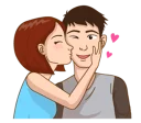 💑 emoji Romantic Couple In Love Telegram sticker 10 of 41