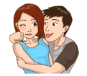Sticker from Romantic Couple In Love