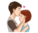 Sticker from Romantic Couple In Love