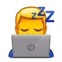 😴 emoji Crazy emoji 2 @xkysluv Telegram sticker 12 of 40