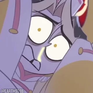 😡 emoji @EARTH928B ⌥ HAZBIN HOTEL ОТЕЛЬ ХАЗБИН СТИКЕРЫ ТГ Telegram sticker 1 of 50