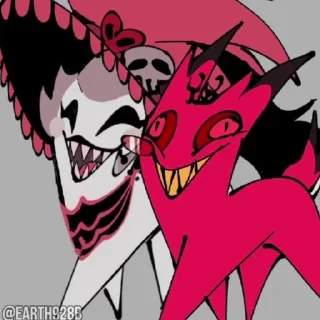 😍 emoji @EARTH928B ⌥ HAZBIN HOTEL ОТЕЛЬ ХАЗБИН СТИКЕРЫ ТГ Telegram sticker 16 of 50