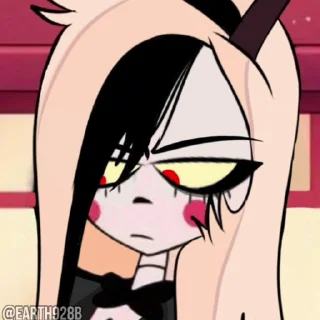 😎 emoji @EARTH928B ⌥ HAZBIN HOTEL ОТЕЛЬ ХАЗБИН СТИКЕРЫ ТГ Telegram sticker 10 of 50