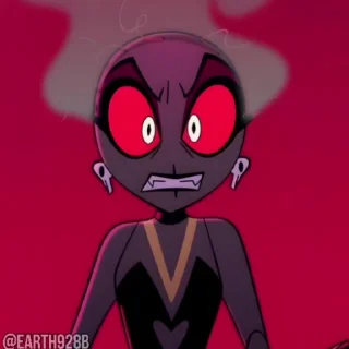 😂 emoji @EARTH928B ⌥ HAZBIN HOTEL ОТЕЛЬ ХАЗБИН СТИКЕРЫ ТГ Telegram sticker 6 of 50
