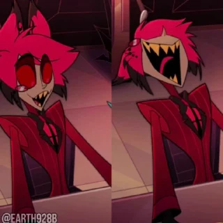😈 emoji @EARTH928B ⌥ HAZBIN HOTEL ОТЕЛЬ ХАЗБИН СТИКЕРЫ ТГ Telegram sticker 20 of 50