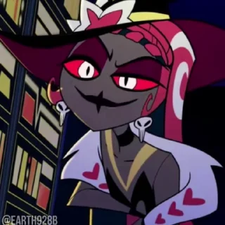 🥵 emoji @EARTH928B ⌥ HAZBIN HOTEL ОТЕЛЬ ХАЗБИН СТИКЕРЫ ТГ Telegram sticker 18 of 50