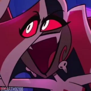 😂 emoji @EARTH928B ⌥ HAZBIN HOTEL ОТЕЛЬ ХАЗБИН СТИКЕРЫ ТГ Telegram sticker 7 of 50