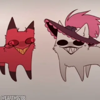 😘 emoji @EARTH928B ⌥ HAZBIN HOTEL ОТЕЛЬ ХАЗБИН СТИКЕРЫ ТГ Telegram sticker 24 of 50