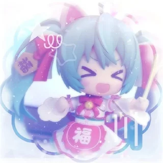 Sticker from Хацунэ Мику @Anim_StikersUWU