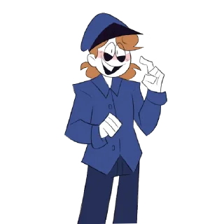 😇 emoji Shotgun Man | Tender Lovin' Cannibal Telegram sticker 6 of 27