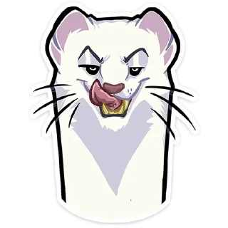 😍 emoji @stickersvvk Горностай Гера Telegram sticker 8 of 49