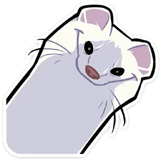 😏 emoji @stickersvvk Горностай Гера Telegram sticker 1 of 49