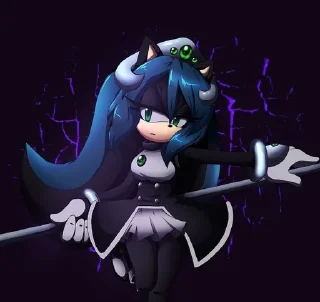 Sticker from mana the hedgehog ::