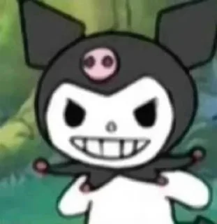 😈 emoji kuromi by plutalune Telegram sticker 21 of 31