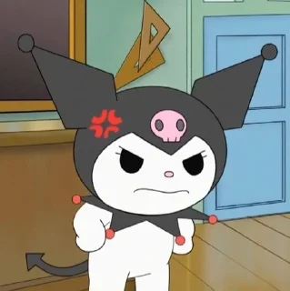 😤 emoji kuromi by plutalune Telegram sticker 19 of 31