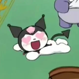 😍 emoji kuromi by plutalune Telegram sticker 22 of 31