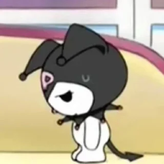 😒 emoji kuromi by plutalune Telegram sticker 17 of 31