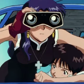 Sticker from Misato-@Evangelion_myworld