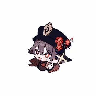 😇 emoji Ху Тао Telegram sticker 5 of 15