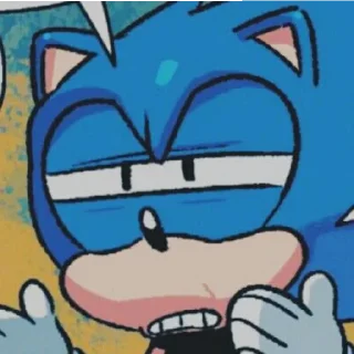 😄 emoji Соник топ, у меня всё. Telegram sticker 19 of 53