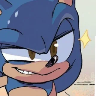 😏 emoji Соник топ, у меня всё. Telegram sticker 24 of 53