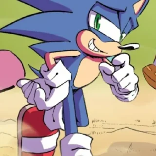 😄 emoji Соник топ, у меня всё. Telegram sticker 9 of 53