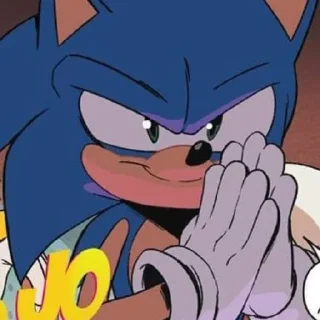 😏 emoji Соник топ, у меня всё. Telegram sticker 23 of 53