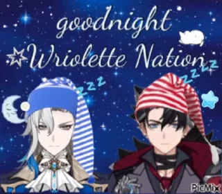 Sticker from good night 🌙 genshin pack