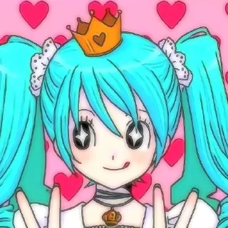 🌟 emoji Miku - @say0rxx1847 Telegram sticker 16 of 91