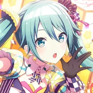 🌟 emoji Miku - @say0rxx1847 Telegram sticker 7 of 91