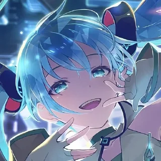 🌟 emoji Miku - @say0rxx1847 Telegram sticker 21 of 91