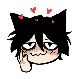 ☺️ emoji Ebgy catboy @anime4_arts Telegram sticker 13 of 70