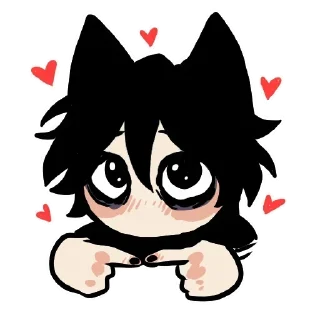 🥺 emoji Ebgy catboy @anime4_arts Telegram sticker 9 of 70