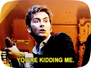 Sticker from Doctor Who. Ten