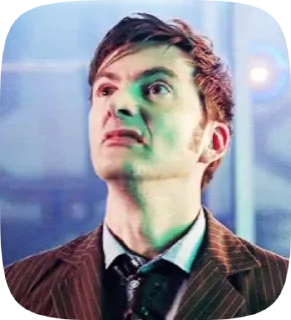 Sticker from Doctor Who. Ten