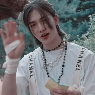 👋 emoji hyunjin by @lovestikerpacks Telegram sticker 16 of 30