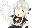 😱 emoji A little girl Sticker (Vampire) :: @line_stickers Telegram sticker 14 of 40