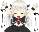 👍 emoji A little girl Sticker (Vampire) :: @line_stickers Telegram sticker 18 of 40
