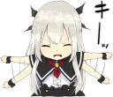 😡 emoji A little girl Sticker (Vampire) :: @line_stickers Telegram sticker 6 of 40