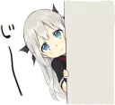 👀 emoji A little girl Sticker (Vampire) :: @line_stickers Telegram sticker 11 of 40