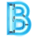 Glowing Font sticker preview 2