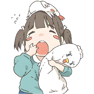 🥱 emoji Немечан и кура @Nyasticks Telegram sticker 13 of 41