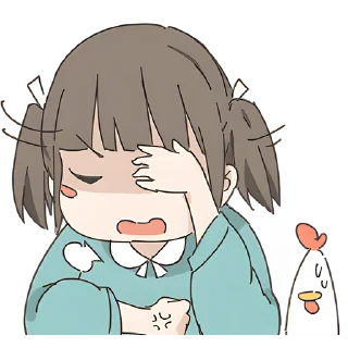 🤦‍♀ emoji Немечан и кура @Nyasticks Telegram sticker 2 of 41