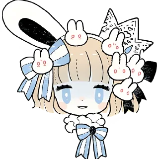 Sticker from Принцесса и кролик @Nyasticks