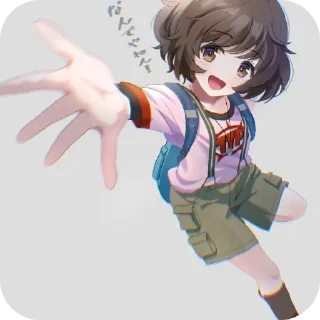 ✋ emoji Akiyama Yukari @maved_stleslmr Telegram sticker 23 of 23