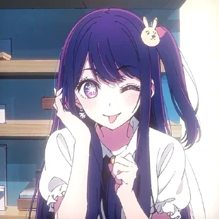 😜 emoji Hoshino ai Telegram sticker 20 of 39