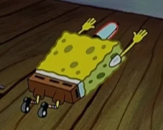 Sticker from sponge bob 🧽