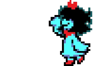 Sticker from Aqua Deltarune | by @Sen_k0