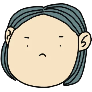 Sticker from cute girl